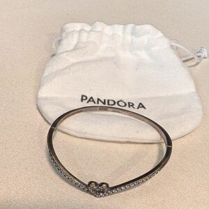 Pandora Silver Bracelet with Sparkling Accents